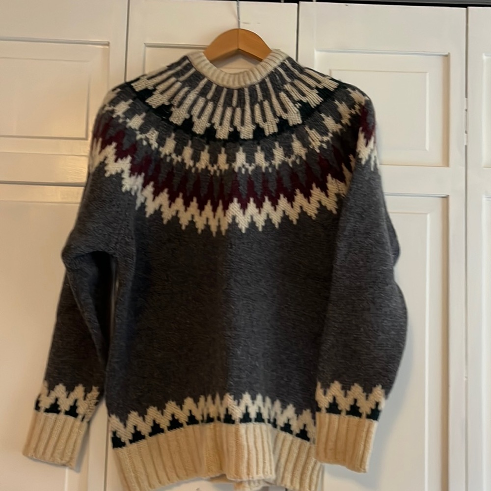 Pendleton Icelandic Pattern Wool Pullover Sweater